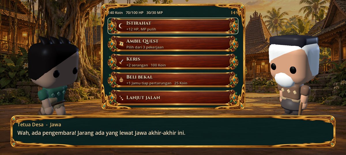 Menjelajah hutan dan membuka peti harta